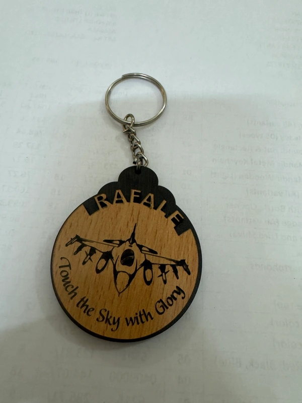 Wooden Double-Decker RAFAEL Keychain 