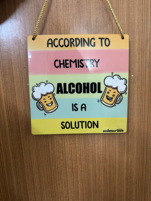 According to chemistry Alcohol is a solution