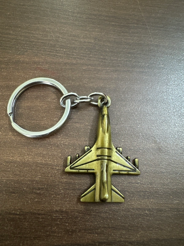 Fighter Jet Metallic  Keychain