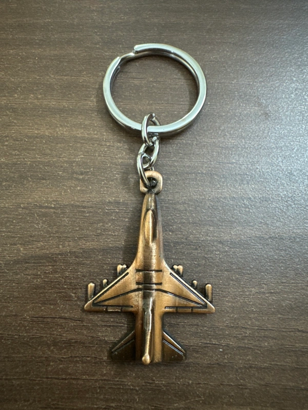 Fighter Jet Metallic  Keychain
