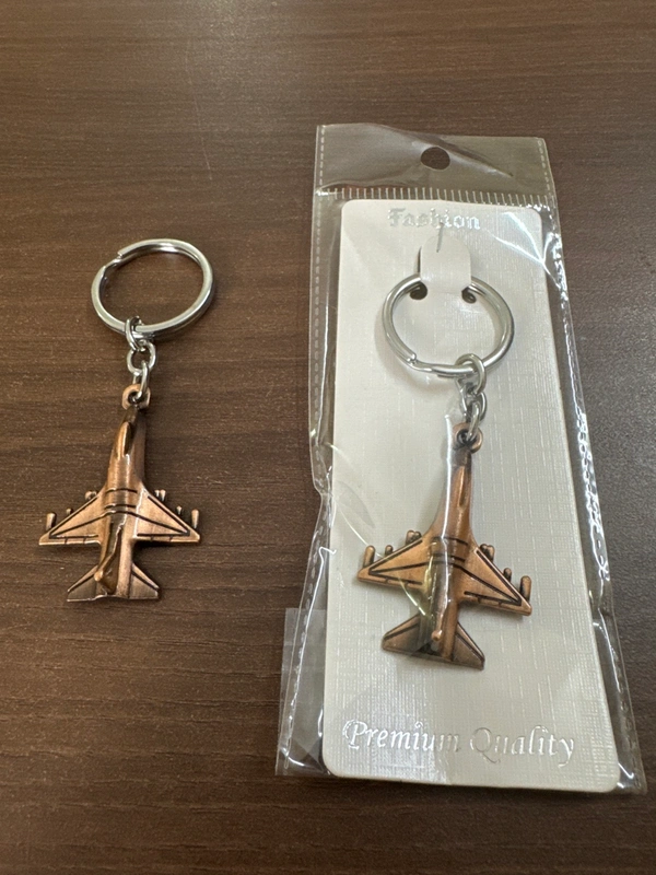 Fighter Jet Metallic  Keychain