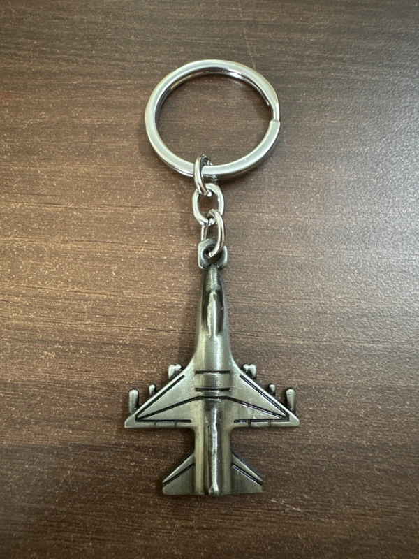 Fighter Jet  Metallic  Keychain
