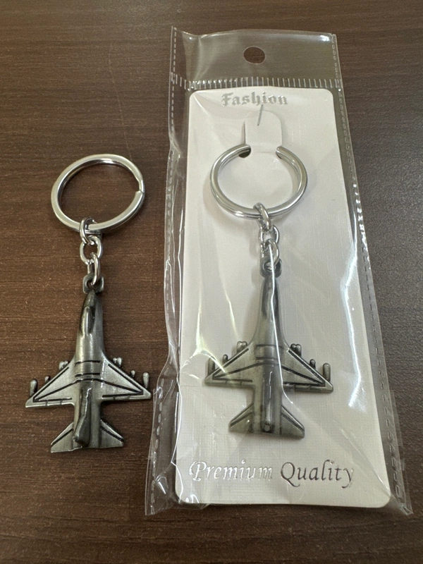 Fighter Jet  Metallic  Keychain