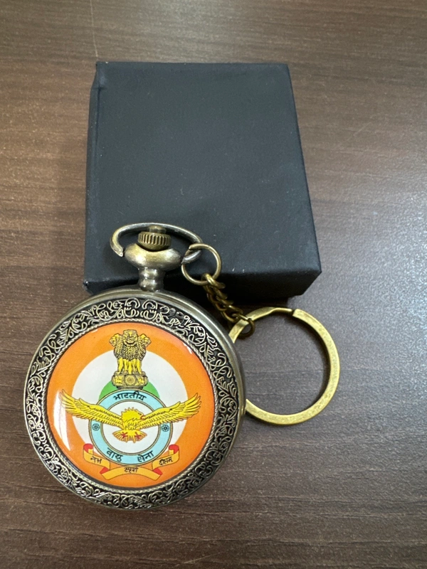 Indian Air Force Keychain cum hand clock