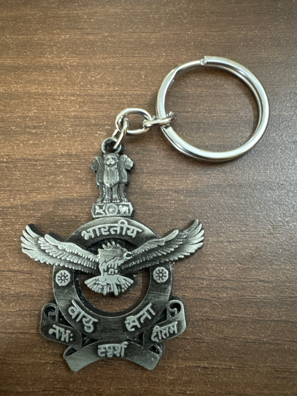  Keychain - Black, Indian Air Force