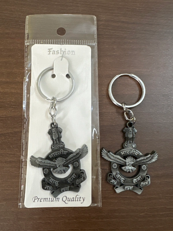  Keychain - Black, Indian Air Force