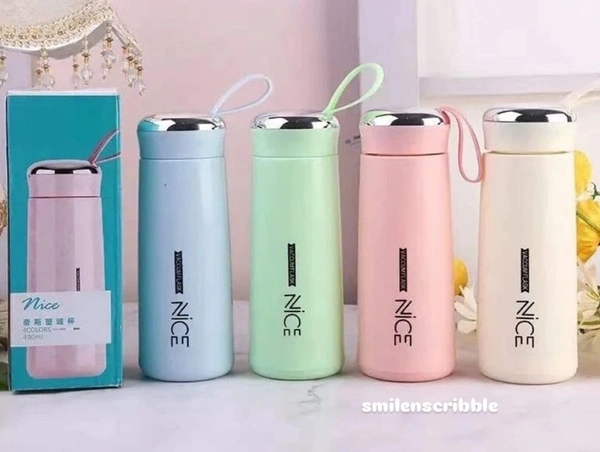 smilenscribble  Nice Bottle- 1 Bottle  - Cream, Pastel Pink