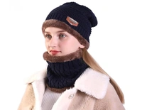 smilenscribble  Woollen Cap And Front Warmer - Gray