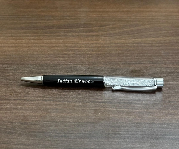 Indian Air Force Golden Flake Pen - Red