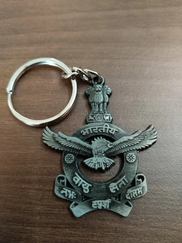 Metallic Airforce keychain 