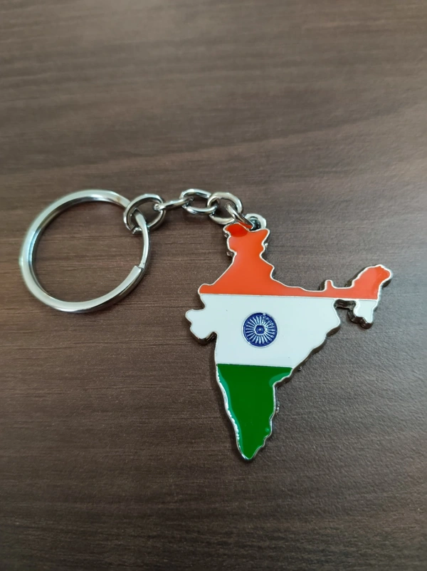 Metallic Tri Colour Indian Flag