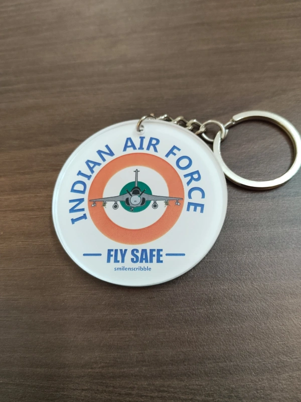Indian Air Force Acrylic Keychain