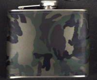 ARMY PATTERN HIP FLASK - Silver Chalice