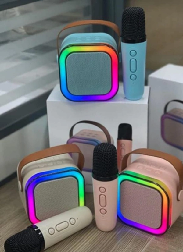 BLUETOOTH SPEAKER WITH KARAOKE MIC