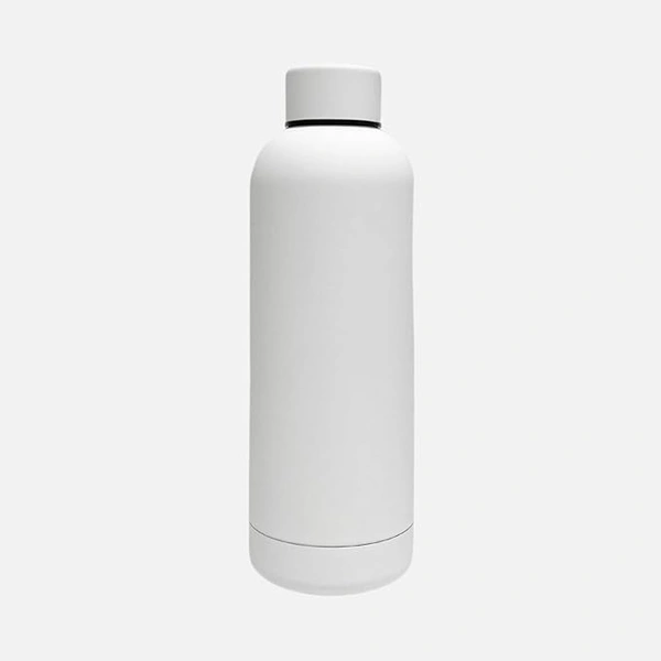 RUBBER TEXTURE MATT FINISH INSULATED BOTTLE - White