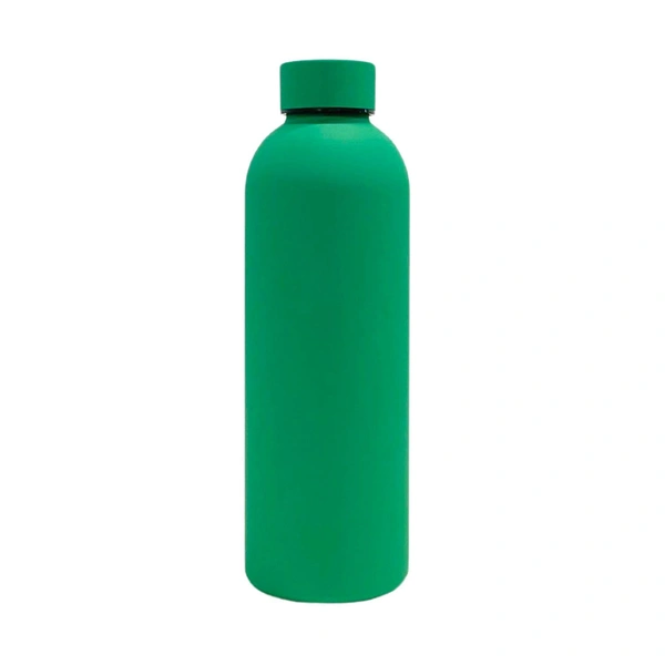 RUBBER TEXTURE MATT FINISH INSULATED BOTTLE - Apple