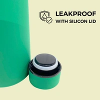 RUBBER TEXTURE MATT FINISH INSULATED BOTTLE - Apple