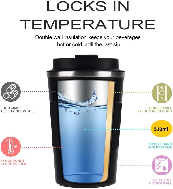 COFFEE MUG - Black, Gripper