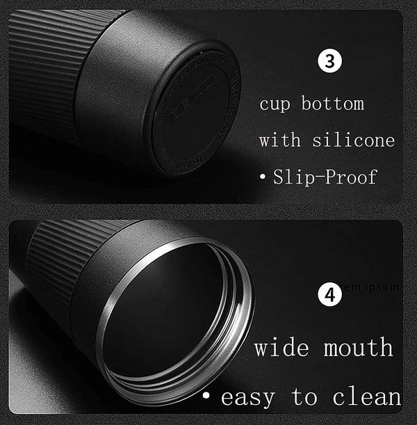 COFFEE MUG - Black, Gripper