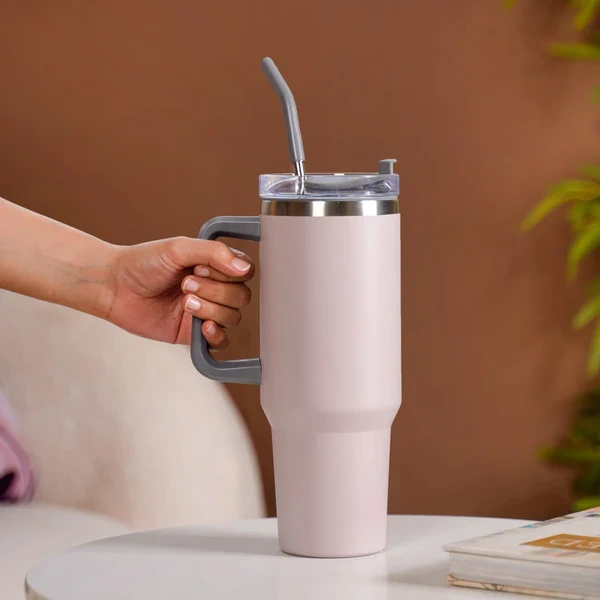 1200 Ml Sipper Stainless Steel - White