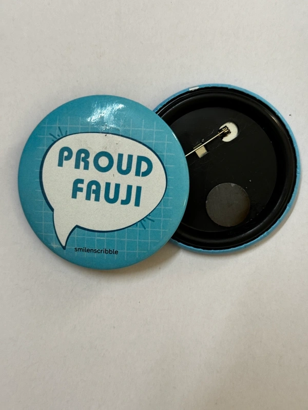 Pin cum Magnet  - Proud Fauji