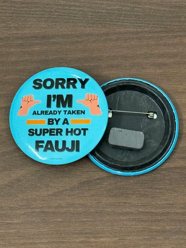 Pin cum Magnet  - ALREADY TAKEN BY A FAUJI