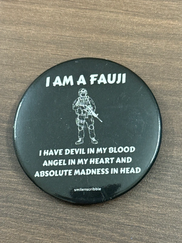 Pin cum Magnet  - DEVIL IN BLOOD,ANGEL IN HEART