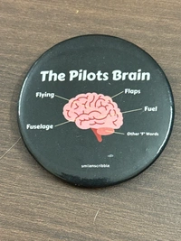 Pin cum Magnet  - THE PILOT'S BRAIN