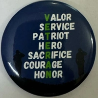 Pin cum Magnet  - VETERAN
