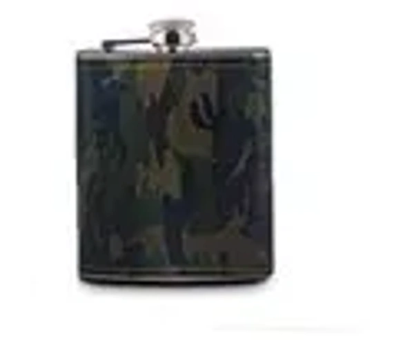 ARMY PATTERN HIP FLASK - Silver Chalice