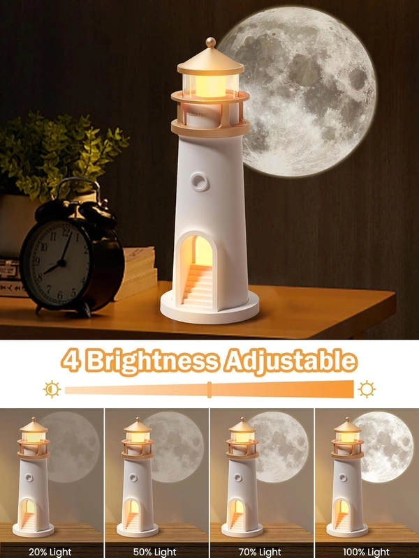 Lighthouse Lamp Galaxy Moon Projector 