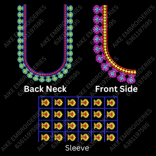 Blouse Design No : MSM-024 - Full Sleeve, U Shape