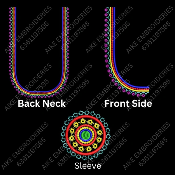 Blouse Design No MSM-029 - Butta, U Shape