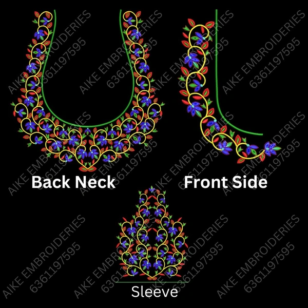 Blouse Design No MSM-033 - Full Sleeve, U Shape