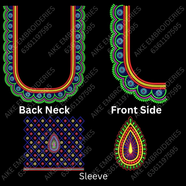 Blouse Design No MSM-034 - U Shape, Full Sleeve