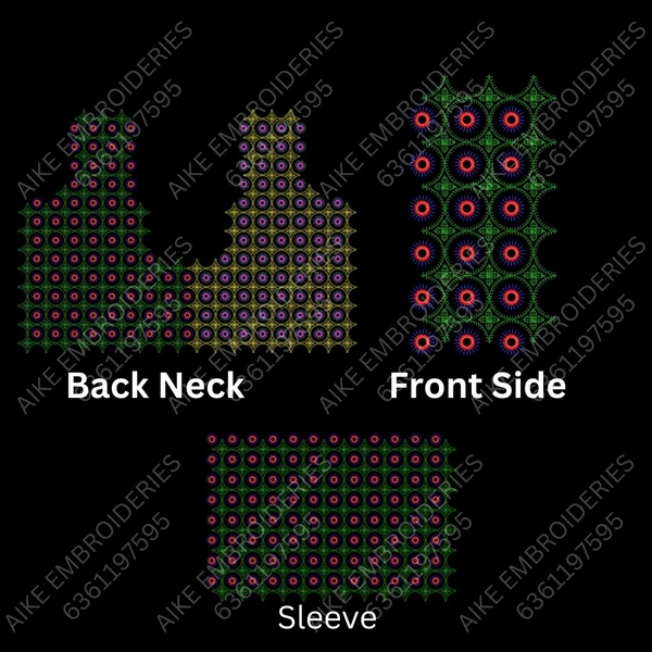 Blouse Design No MSM-044 - Full Sleeve, U Shape