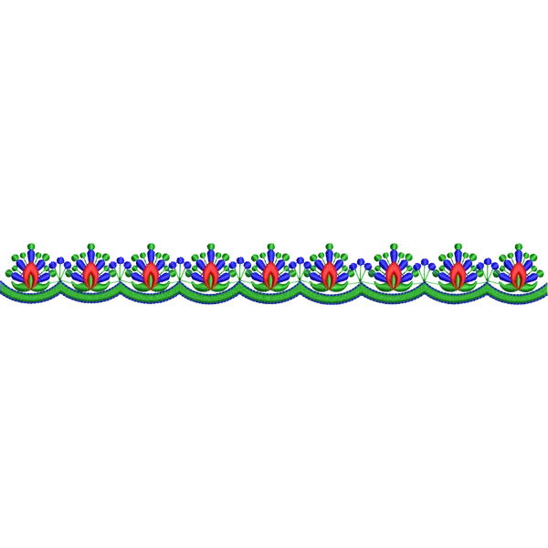 Blouse Design No :192946 - Simple Border, U Shape