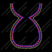 Blouse Design No : MSM-004 - Simple Border, Pot Neck