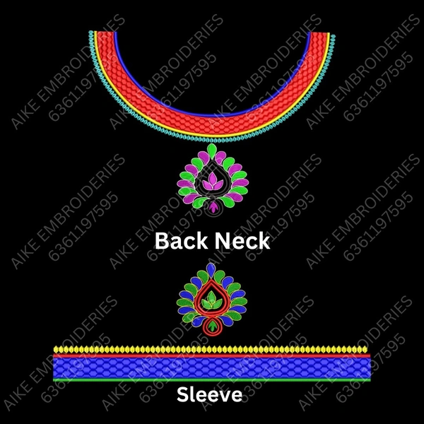 Blouse Design No : MSM-016 - Simple Border, Boat Neck
