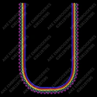 Blouse Design No MSM-029 - Butta, U Shape