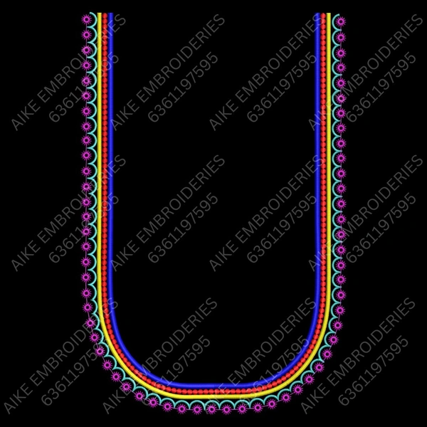 Blouse Design No MSM-029 - Butta, U Shape