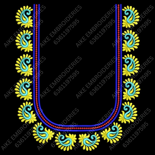 Blouse Design No MSM-030 - Butta, U Shape