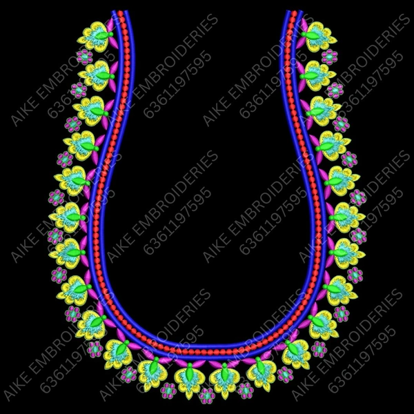 Blouse Design No MSM-035 - Full Sleeve, U Shape