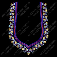 Blouse Design No MSM-039 - Border with Butta, Sweat Heart
