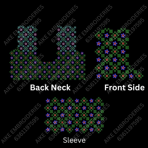 Blouse Design No MSM-043 - Full Sleeve, U Shape