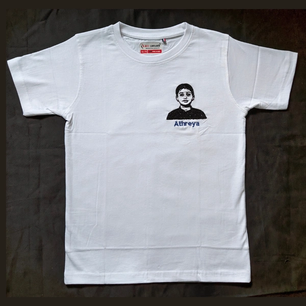 Baby T-Shirt with Photo Embroidery 