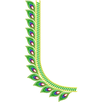 Blouse Design No :232223 - U Shape, Simple Border