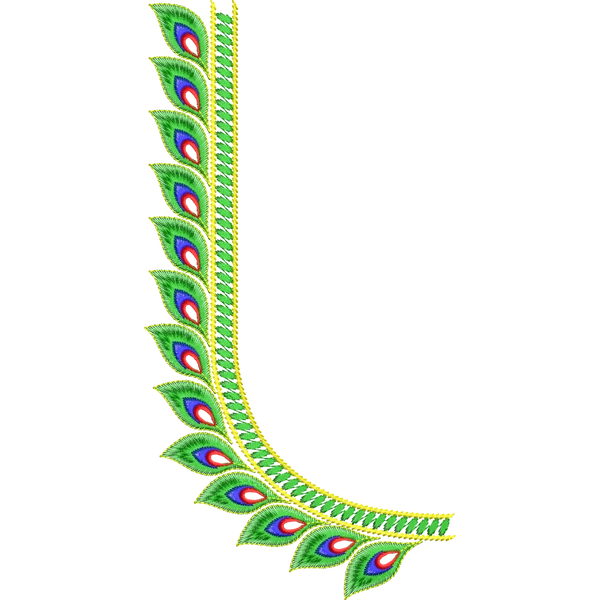 Blouse Design No :232223 - U Shape, Simple Border