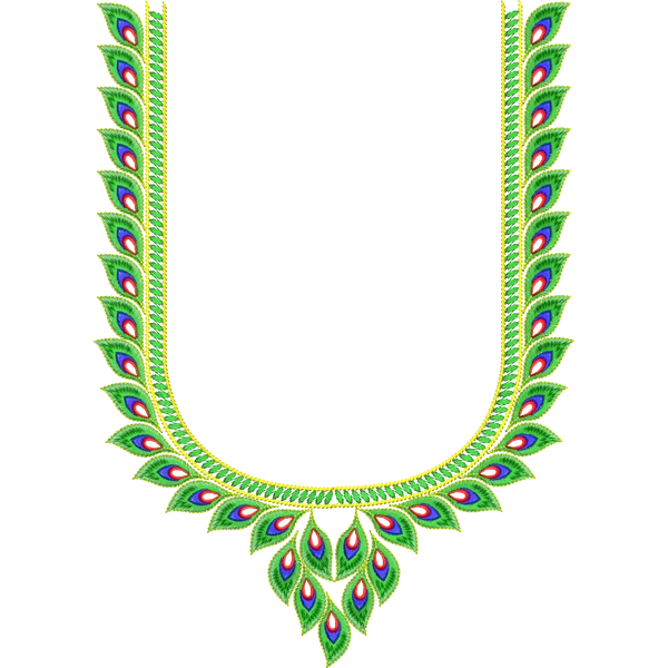 Blouse Design No :232223 - U Shape, Simple Border