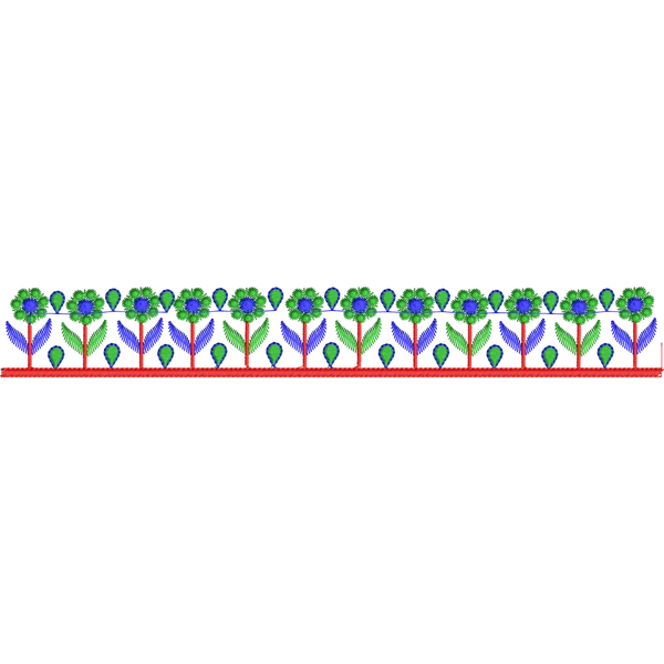 Blouse Design No :275027/2 - Simple Border, U Shape
